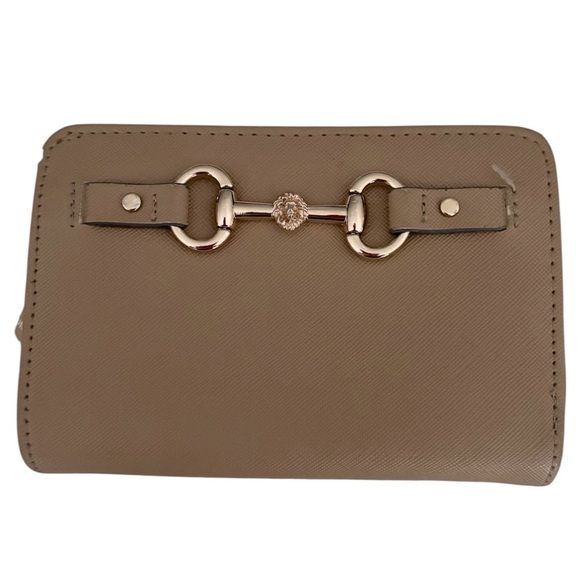 Anne Klein Tan Wallet with Horse bit Gold Accent - Picture 1 of 9